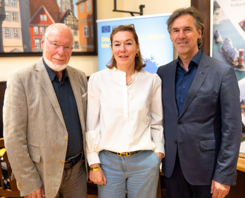 Prof. Dr. Rainer Kalwait, Iris Kroon-Lottes und Prof. Dr. Ulrich Brückner
