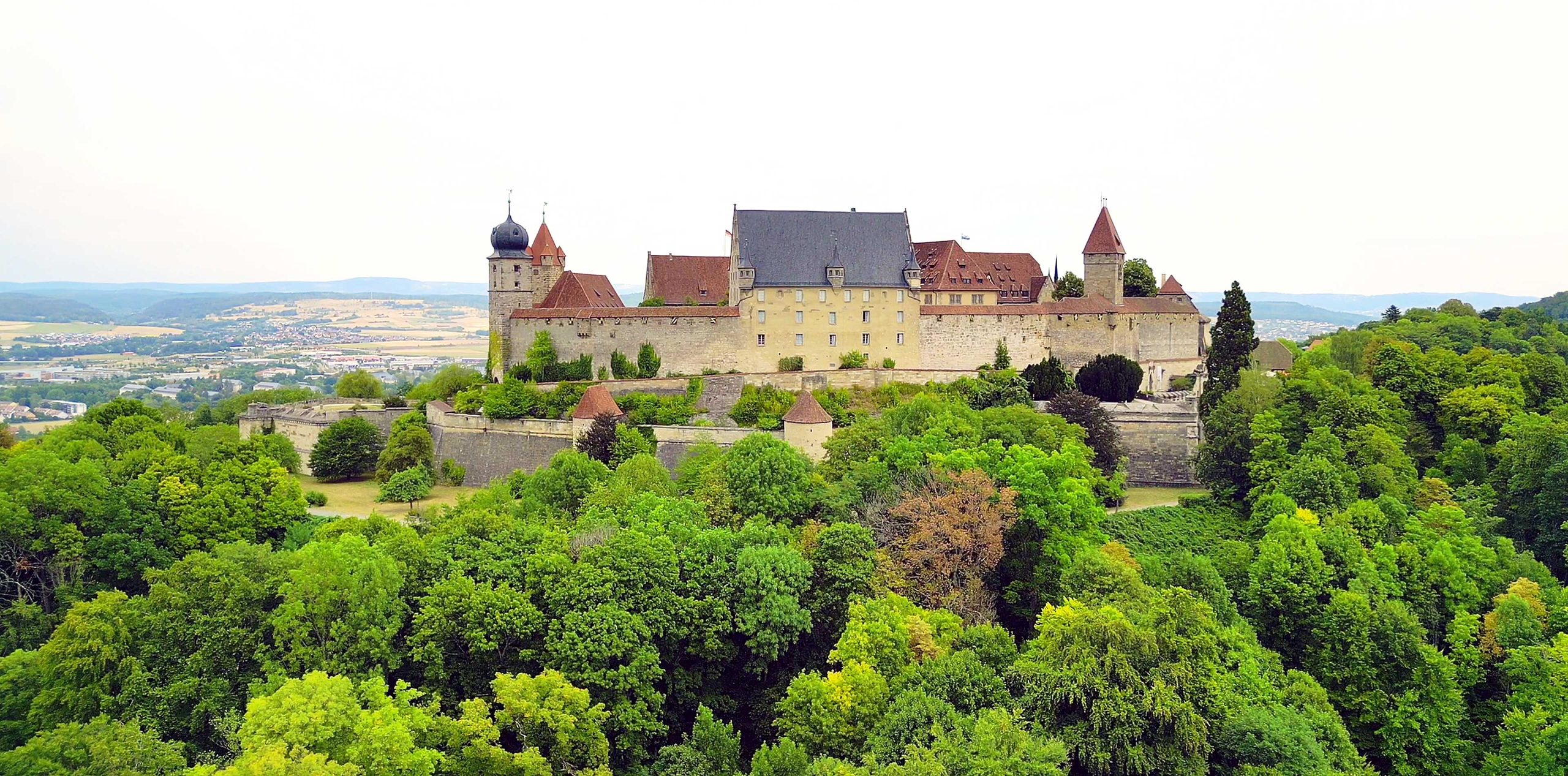 Luftbild der Veste Coburg